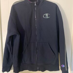 Champion Black Zip-Up Hoodie